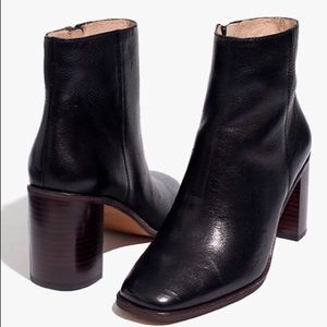 Madewell The Greer Boot in Black Leather